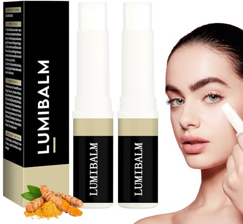 Lumibalm für unter Augensäcke Säcke, 2 Stück Kurkuma Retinol Augencreme Stick, Augencreme Gegen Tränensäcke, Reduziert Schwellungen und Tränensäcke