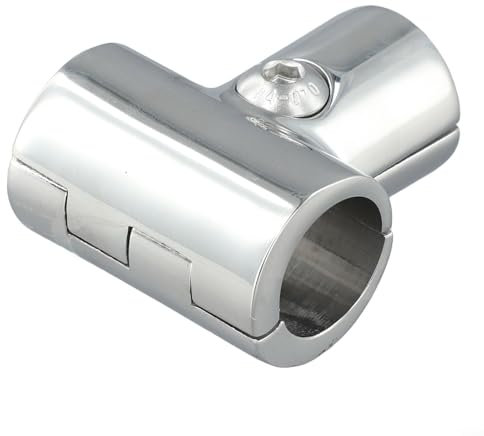 Premium 316 Stainless Steel 90 Degree T Joint Connector for Handrails on Marine Vessels (22mm (7/8 inch))