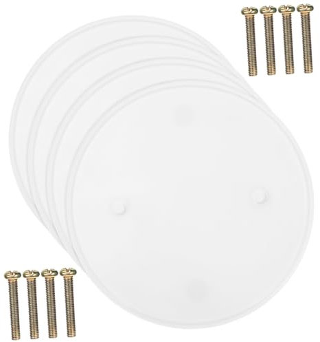LALAFINA 4pièces Plaque De Plafond Ronde Lot De Quatre Couvercle De Prise Électrique Pour Mur Et Plafond Cache-trou