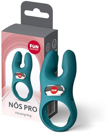 Fun Factory Nōs Pro | vibrierender Penisring für Paare | IPX7 | USB-C | 2 Motoren & 7 Vibrationsprogramme | Klitorisstimulation | Sexspielzeug | Hautfreundliches Silikon | Wasserdicht | Cockring