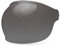 Bullitt Bubble Visier, Zubehör, Dark Smoke, Schwarze Lasche