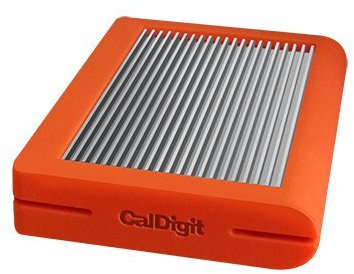 CalDigit Tuff USB-C Tragbare, robuste, Externe 2TB Festplatte mit USB 3.1 Typ-C Anschluss, Thunderbolt 3 Kompatibel - Orange