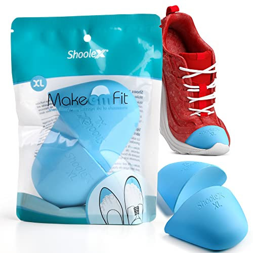 Shoolex Imbottitura per scarpe troppo grandi, unisex, inserto imbottito in memory foam per rendere le scarpe più strette, riduttore di taglie per scarpe sportive, casual, tacchi alti e stivali, XL