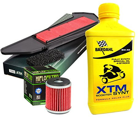 Kit tagliando Bardahl XTM Scooter 5W40 filtro olio aria Yamaha X-Max 300