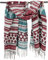 GURU SHOP Weicher Pashmina Schal/Stola, Schultertuch - Maya Muster Petrol/braun, Herren/Damen, Synthetisch