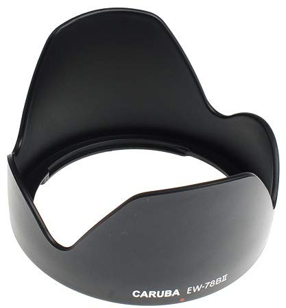 Caruba EW-78BII Objektivdeckel (Petal, Canon EF 28-135mm f/3.5-5.6 is USM, Schwarz)