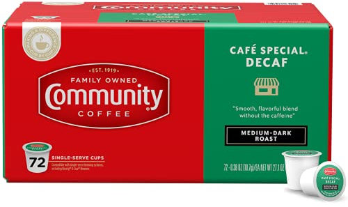 Community Coffee Breakfast Blend - Cápsulas de café de una sola porción, compatibles con cafeteras Keurig K-cup 72 unidades
