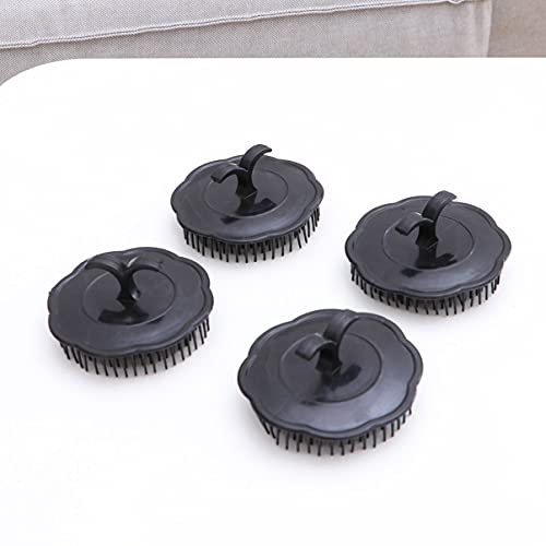 Healifty 4pcs Shampoo Shower Brush Scalp Palm Brush Plastic Scalp Massager Brush Dandruff Cleaning Brush For For All Hair Of Women, Men
