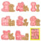 Cortadores para Galletas Perro, Moldes Galletas Perro 8 Piezas, Plástico 3D Formas Corta Reposteria, Decoración para Hornear Fondant Pastelería