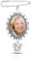 Memorial Anhänger Brautstrauß Brosche Hochzeitsstrauß Foto Glamour DIY Ansteckbrosche Kit Einzelner Spitzenrahmen Hochzeit Glamour Ovaler Glascabochon Fotorahmen mit Anhänger Hochzeit Dusche Bräute