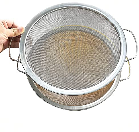 Yoiimiya 60 Mesh Stainless Steel Paint Strainer Fits A 5 Gallon Bucket, Filter Impurities, Easy to Clean and Reusable, (2PCS)