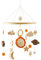 Mobile Baby Windspiele, Häkelnadel 3D Mond Sonne Regenbogen Mobile Baby Babybett Wickeltisch Holz mit Wolken, Hängende Bettglocke Ornament Geschenk für Baby Mädchen oder Jungen (Sonne)