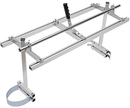 Chainsaw Mill and Milling Rail Guide System, Adjustable Height Chainsaw Mill with Tool Bag Gloves, Sawmill Bar Planking Mill Attachment Wood Milling Machine for 14 Inch to 36 Inch Chainsaws
