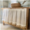 Cortina de Cocina de Lino Boho, Cortinas de Cenefa Semitransparente de Granja, Panel Corto Rústico para Ventanas Pequeñas, Bolsillo para Varilla(Size:H70xW150cm/28x59in)