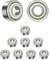 ANGEEK 10 Stück 6000 ZZ Kugellager 10 mm x 26 mm x 8 mm,Vorgeschmiert,Doppeldichtung, 6000ZZ Rillenkugellager