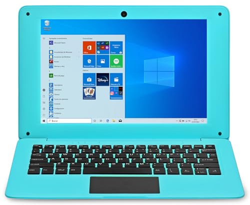 iSTYLE 10.1 inch Windows 10 Ultra Thin Laptop PC - 4GB RAM 64GB Storage, Intel Quad Core CPU, USB 3.0, WiFi, HDMI, BT, Support 1T TF-Card Notebook Netbook Computer (Blue)