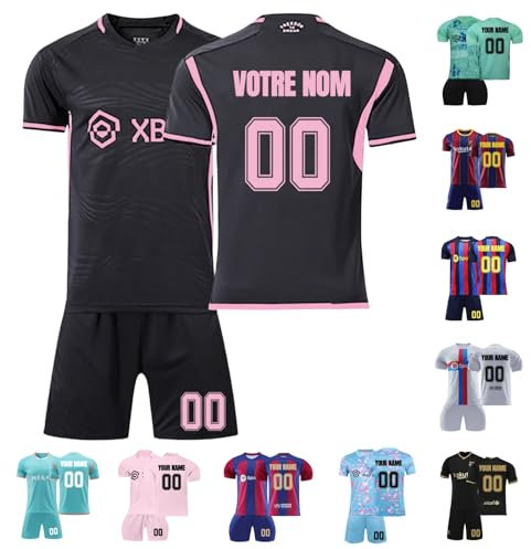 Maillot de Foot Personnalisé avec Nom et Numéro - Ensemble et Tenue pour Enfant et Adulte