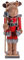 BIANCHERIAWEB Casse-Noisette Renne Décor de Noël Décorations de Noël Ornementales 60 cm Renne