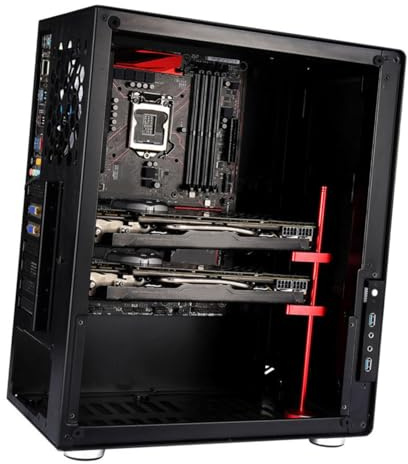 POPETPOP Graphics Card Bracket Stand Display Riser for Gpu Sag Aluminum Jack Bracket Video Holder Water Cooling Kit Stand Slip Pad Random Color