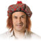 Bristol Novelty BH124 Schottlands Hut & Haare Schottenkaro-Mütze mit Ingwerhaar, rot, Einheitsgröße Halloween