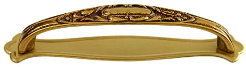 Griff Jugendstil Art déco Gold poliert 23 x 110 - Qualität aus Europa seit 1998