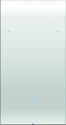 Hager R.3 – Tastatur R3 2 fach Komfort Glas weiß Polar