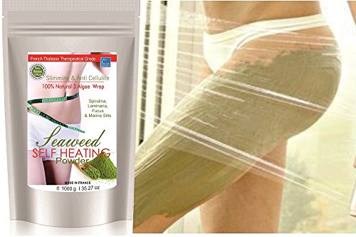 Envoltura Termo Relajante a base de Algas para Adelgazar y Eliminar la Cellulitis. Remineralizante Detox para Baño y Cataplasmas Corporales - (10 tratamientos) 1000 g