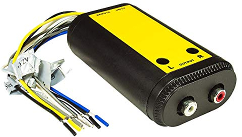 tomzz Audio 5800-083 Aktiv Autoradio Hochpegel High Low Level Umwandler Converter Lautsprecher auf Cinch Pegel Verstärker regelbar Remoteerzeugung