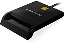 IOGEAR USB Common Access Card Reader (CAC) – EMV Level 1/4.1 konform – PC/SC Version 1.0/2.0 – Klasse A, B und C (5 V / 3 V / 1,8 V) – T0, T1 Protokoll – kompatibler MS USB-CCID-Treiber – GSR212
