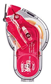 PLUS JAPAN permanenter Kleberoller MX, Nachfüllbar, 15 mmx 12 m