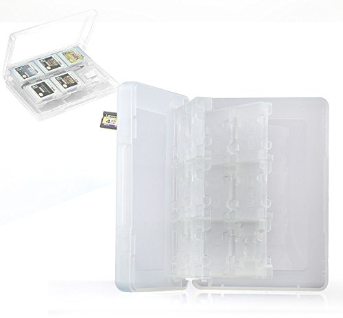 Neuftech Game Case Spiele Hülle für 22 Spiele und 2 Speicherkarten für Nintendo 3DS XL, 3DS, 2DS, DSi XL, DSi und DS Spiele - Weiss