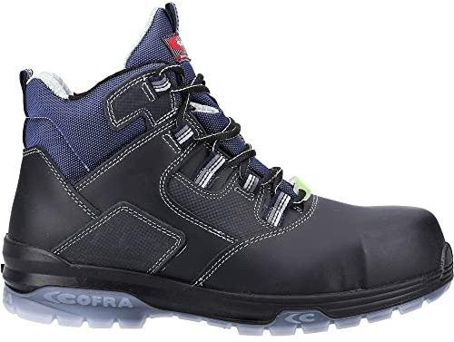 Cofra 20601-000.W42 FUNK BLACK S3 ESD SRC safety boots, black/blue/grey, size 42