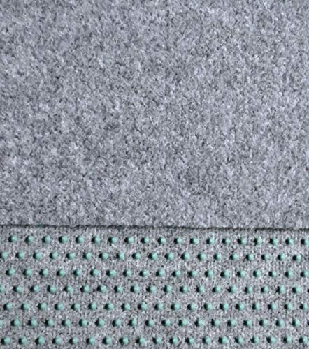 Kunstrasen, Rasenteppich,150 cm Breite Farbe hellgrau (1250 x 150 cm)