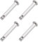 sourcing map 4 Stück Gabelkopfstifte Gelenkstift Einloch Flachekopf 4mm x 25mm aus Edelstahl 304