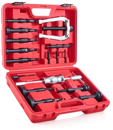 Orion Motor Tech 16 Pezzi Estrattore per Cuscinetti Interni Estrattori per Cuscinetti Inferiori per Fori Ciechi Cuscinetto a Sfere con Martello Scorrevole per Diametro 6-59 mm