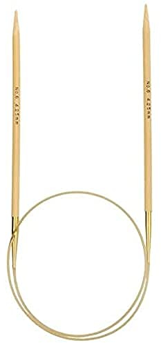 Tulip KS-600425 Stricknadeln, Bamboo, Beige, 60 cm x 4.25 mm