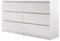 Panana Wooden 3/4/5/6 Chest Of Drawers with Metal Runner Modern Bedroom Bedside Storage Cabinet Unit for Hallway Living Room (White, 6 Drawers)