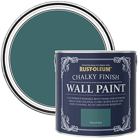 Rust-Oleum Blue Matt Emulsion Wall Paint - Peacock Suit 2.5L