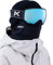 Anon WM1 Brille + Bonuslinse + MFI® Gesichtsmaske, Gestell: Schwarz, Linse: Wahrnehmbar, Blau (21% / S2), Ersatzlinse: Perceive Cloudy Pink (53% / S1)