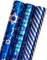MAYPLUSS Geschenkpapierrolle – Mini-Rolle – 43,2 x 304,8 cm pro Rolle – 3 verschiedene Chanukka-Designs (42,3 m²)
