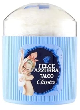Felce Azzurra Classico - Talco in Polvere Profumato per il Corpo con Spugnetta (250gr)