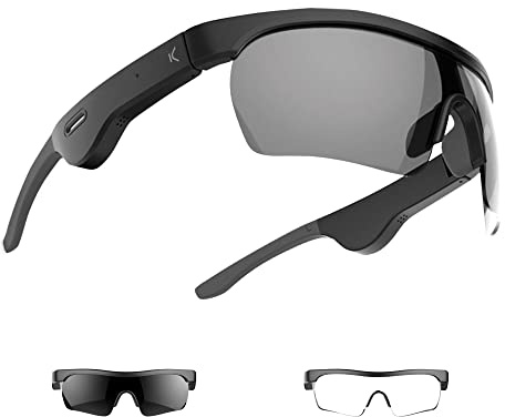 KSIX smart your tech Unisex Erwachsene Phoenix Bluetooth-Brille, Schwarz, normal