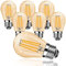 ProCrus 4W Dimmbar Vintage LED Glühbirne,E27 G45 LED Filament Glühbirne,Mini LED Warmweiß 2700K,Ersatz für 40W Glühbirnen,400LM,E27 Edison Lampe,Dimmbar,360° Abstrahlwinkel,Retro Amber,6er Pack