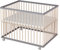 Sämann Laufgitter ECO 75x100 cm mit Matratze - 3-fach höhenverstellbar Laufstall Baby Buche grau/natur