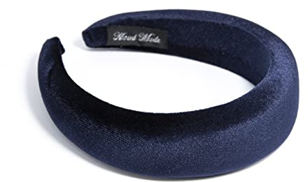 Velvet Padded Headbands for Women – Wide 4.2cm Hair Accessories for Women & Girls, Non-Pinching, Comfortable Fit (Navy)