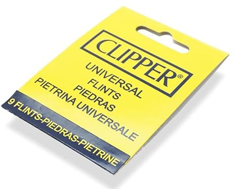 Clipper® 9X Feuersteine Ersatzfeuersteine für Clipper Feuerzeuge 9 Stück Original Clipper Ersatz-Flitnts (9X Feuersteine + OnAir Baggy)