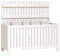 vidaXL Gartentruhe, Gartenmöbel Kiste mit Deckel, Gartenbox Auflagenbox für Garten Terrasse Balkon, Aufbewahrungsbox Kissenbox, Weiß Massivholz Kiefer