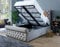 Super King Bed with Storage | Ottoman Bed Super King size (6ft), Gas Lift Up Bed Frame, Upholstered Bed with Base and Headboard, Heavy Duty Mesh Frame (Spanish)(Grey)