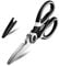 KISUOMAOYI Heavy Duty Kitchen Scissors, Sharp Kitchen Scissors Multipurpose Utility Stainless Steel Scissor, Kitchen Shears for Chicken, PoultryMeat, Vegetables, Herbs, BBQ,Bottle & Jar Opener(Black)