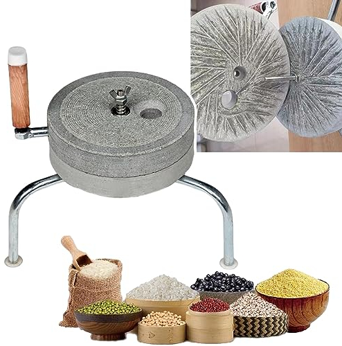 Mulino a Pietra Mulino a Mano per Cereali Macinatore di Pasta Alimentare, Macinacaffè per Farina di Grano Mulino a Pietra, Mulini Domestici a Umido e a Secco per Latte di Soia e Fagioli Bagnati ( Size